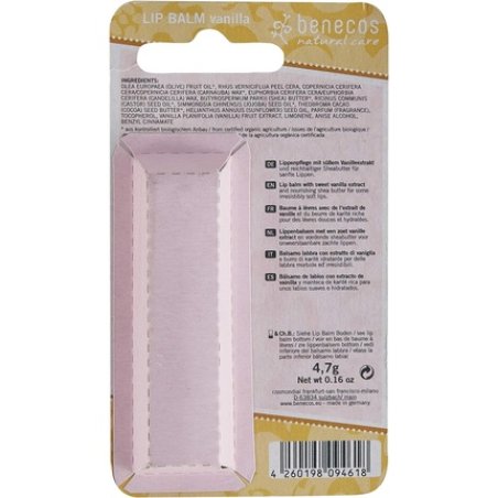 Benecos Natural Vanilla Lip Balm 4.8g