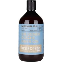 Benecosbio 2-in-1 Organic Gin Shower Gel for Skin and Hair