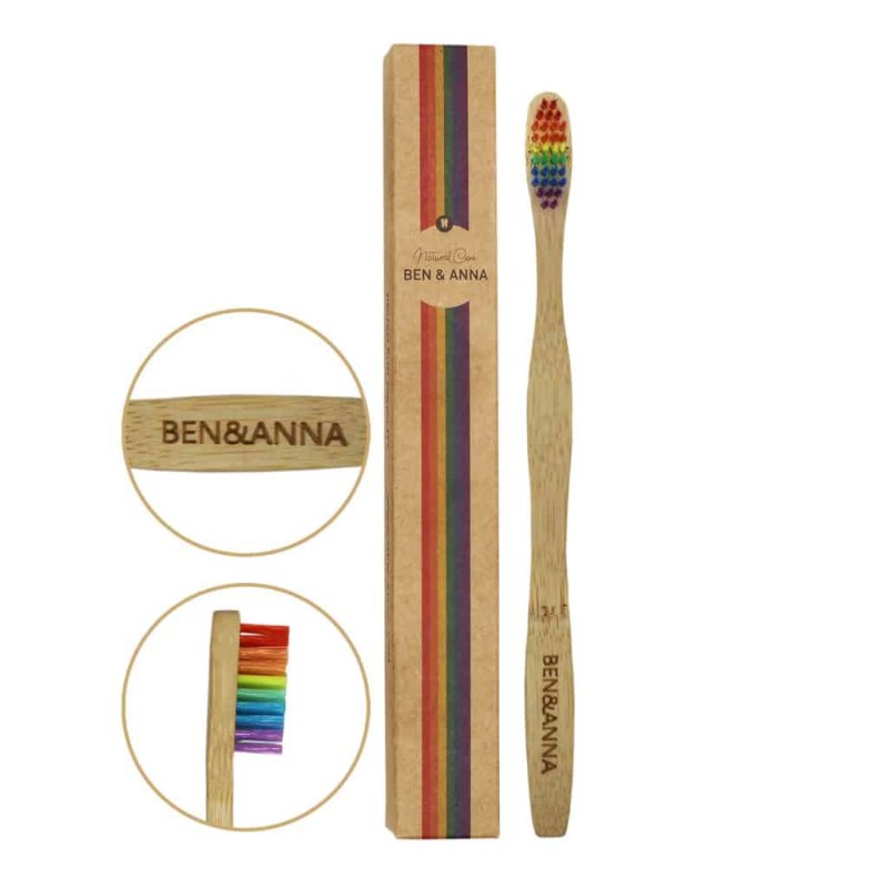 Ben & Anna 4260491220905 brosse à dents Bambou, Multicolore Adulte