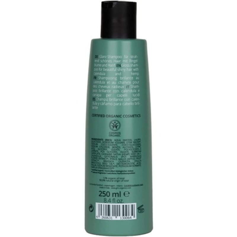 Green Shampoo Shine Organic Hemp & Organic Marigold