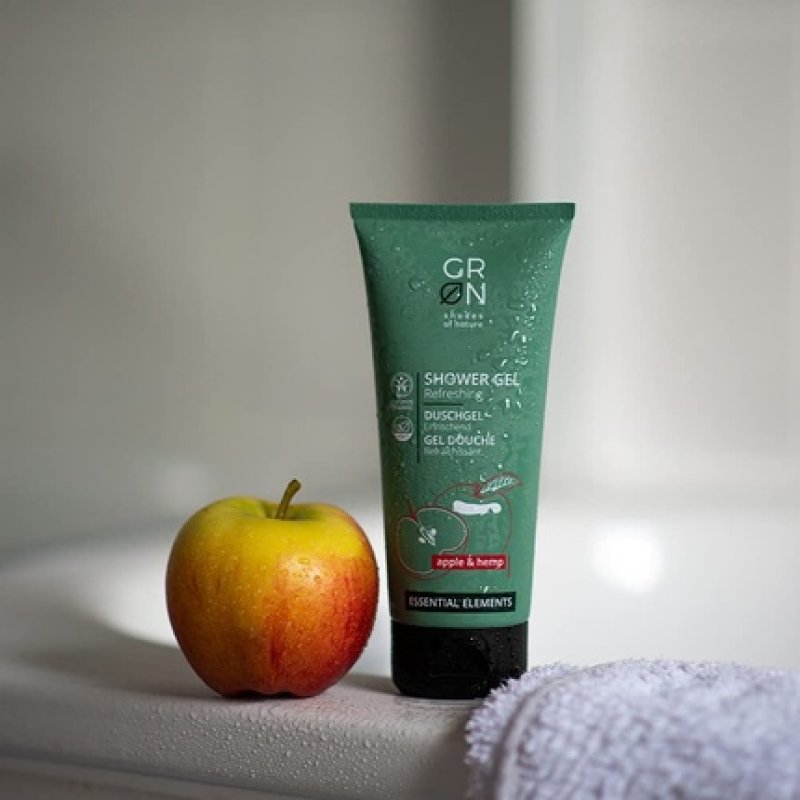 Grn Refreshing Shower Gel Apple & Hemp 200 Ml