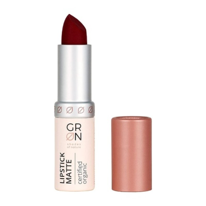 GRN Shades of Nature Biocosmetics Matte Bacarra Rose Lipstick with Bio-Jojoba Oil 4g