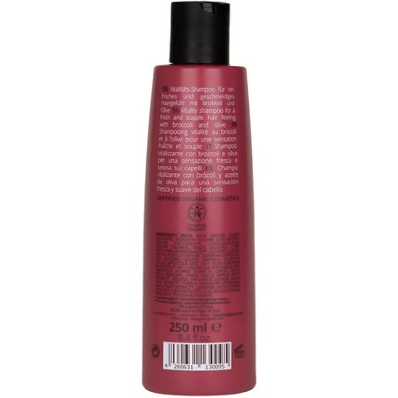 Green Organic Cosmetics Shampoo Vitality - Organic Olive & Organic Broccoli Seed