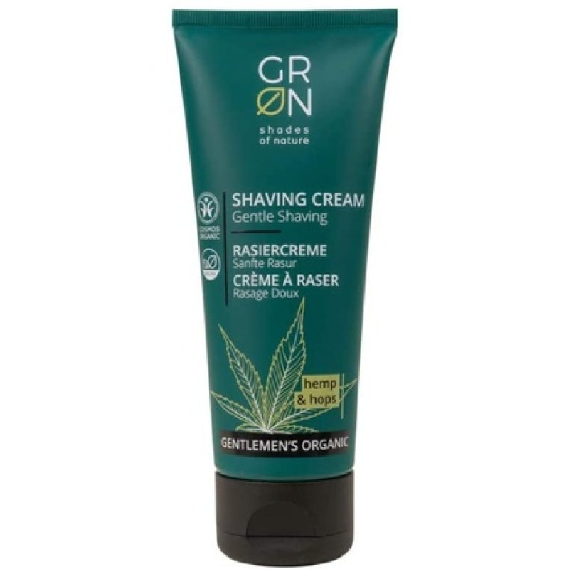GRON Shades of Nature Gentleman's Organic Shaving Cream Hemp & Hops 75ml