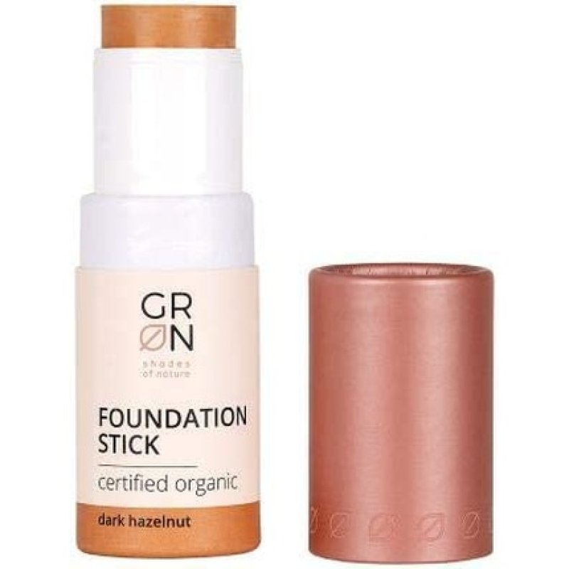 GRN Biokosmetik Foundation Stick Dark Hazelnut 6g - Vegan and Talc-Free