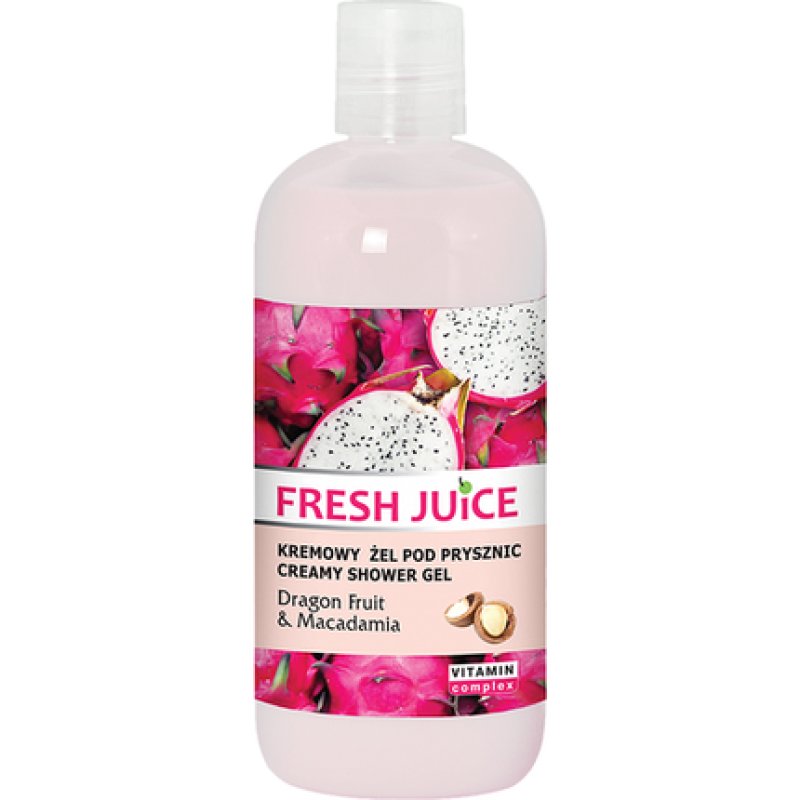 Fresh Juice Shower Cream-Gel Dragon Fruit And Macadamia 500ml