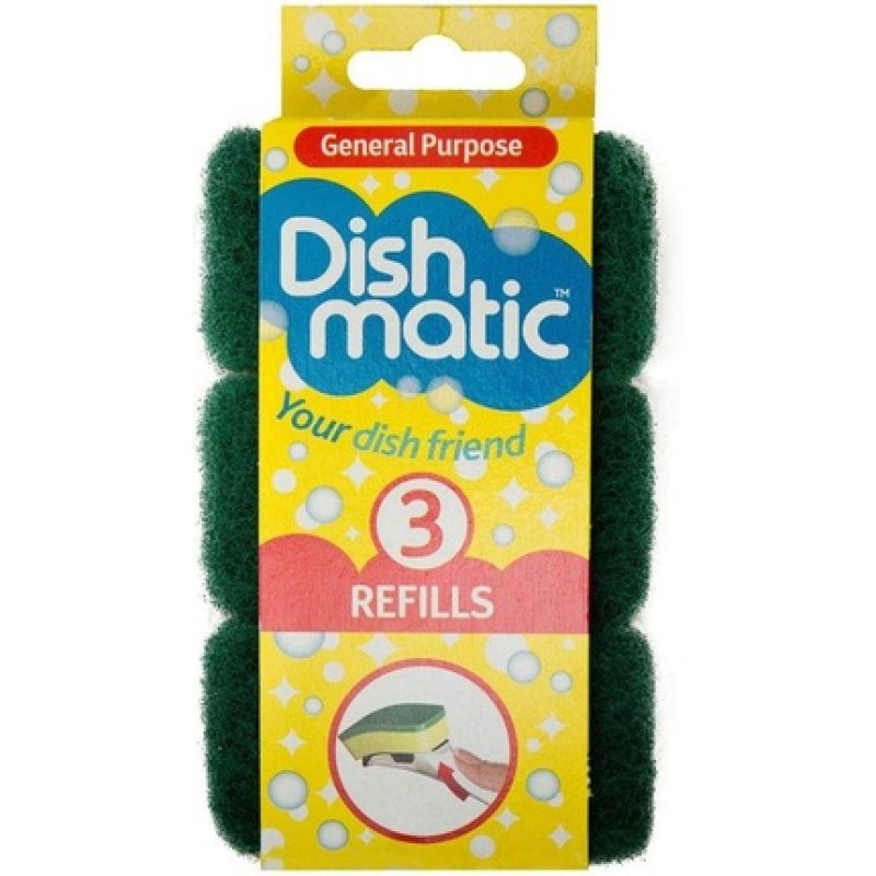 Caraselle Dishmatic Refill Sponges - Pack of 3