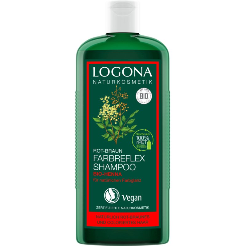 Logona Naturkosmetik Color Reflex Shampoo Redbrown For Naturally Shiny Hair 250ml