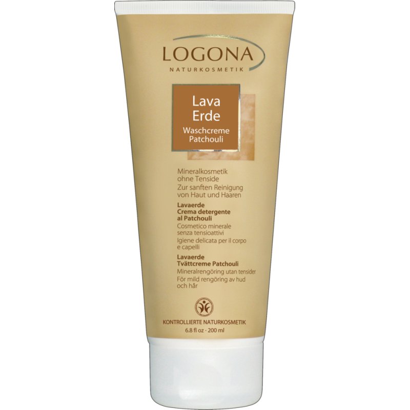 LOGONA Naturkosmetik Lavaerde Patchouli Wash Cream 200ml