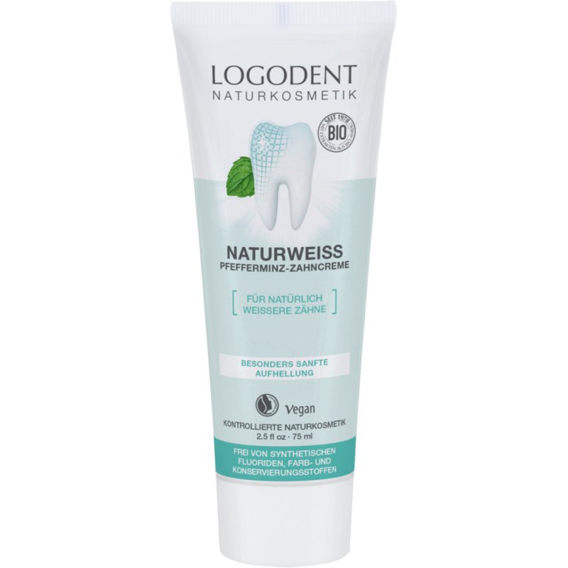 Logodent Natural White Peppermint Toothpaste