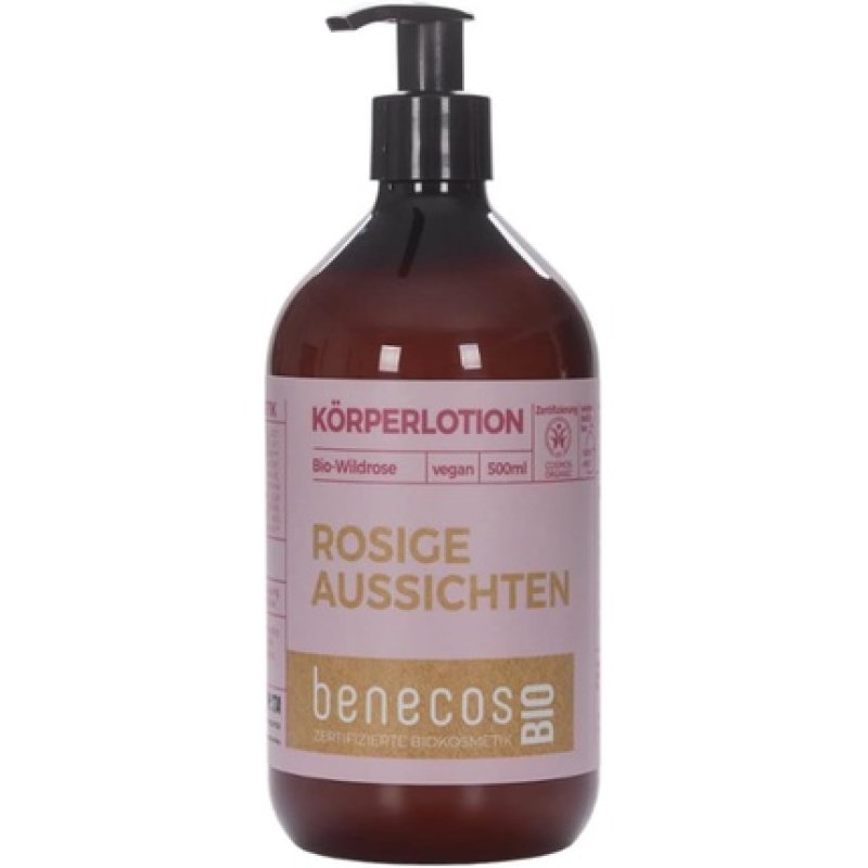 Benecos Bio Body Lotion Organic Wild Rose Vegan Recycled Plastic