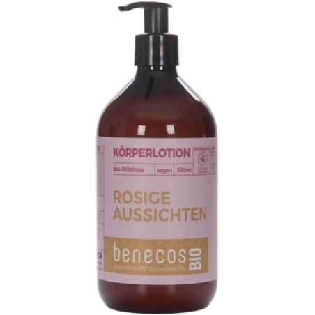 Benecos Bio Body Lotion Organic Wild Rose Vegan Recycled Plastic