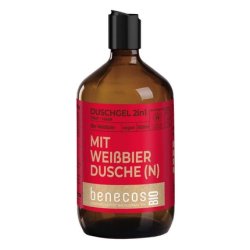 Benecosbio 2-in-1 Body and Hair Shower Gel with Organic Wheat Beer
