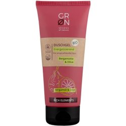 Green Organic Cosmetics Energising Shower Gel - Organic Olive & Organic Bergamot