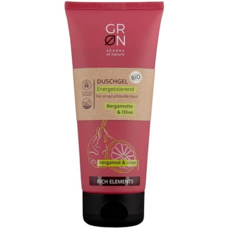 Green Organic Cosmetics Energising Shower Gel - Organic Olive & Organic Bergamot