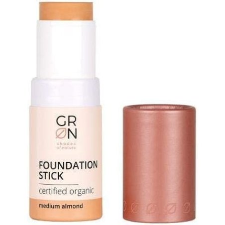 GRN Shades of Nature Biocosmetics Foundation Stick Medium Almond 6g - Vegan and Talc-Free