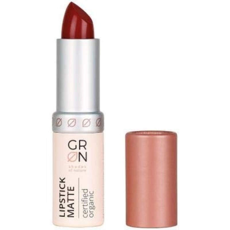 GRN Shades of Nature Biocosmetics Matte Poppy Flower Lipstick 4g