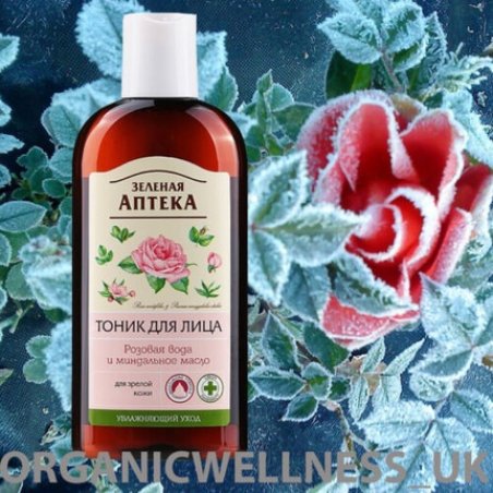 Green Pharmacy Facial Toner Rose Water and Almond Oils Hydrolyzed