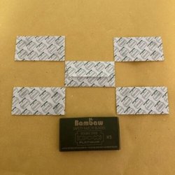 Bambaw Double-Sided Razor Blades - Pack of 5 Platinum Stainless Steel Blades