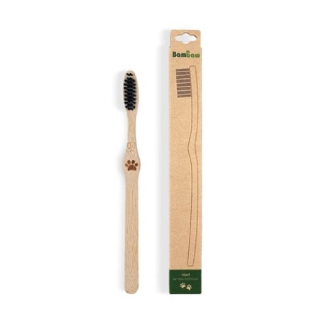 Bambaw Bamboo Toothbrush with Hard Bristles and Travel Case