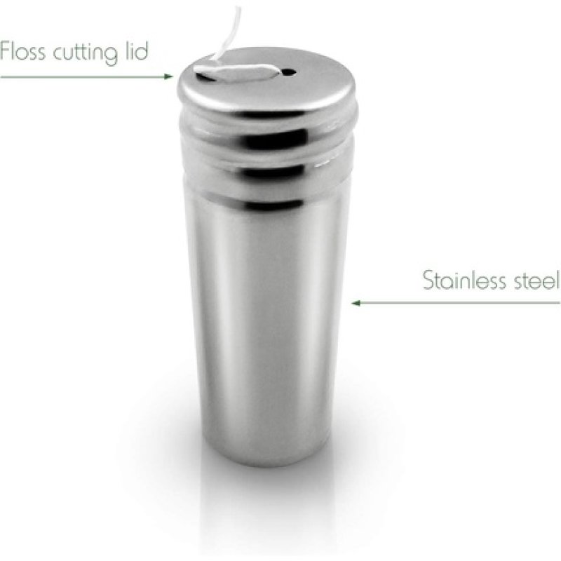 Bambaw Natural Plastic-Free Dental Floss Refill Pack 2x50m