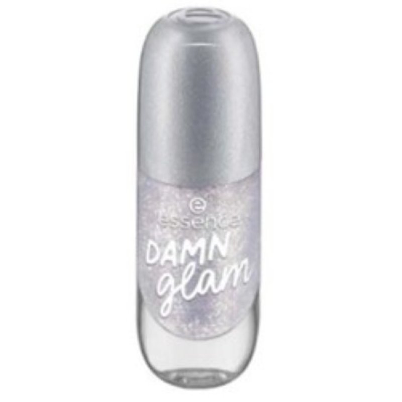 Essence gel nail colour vernis à ongles 8 ml Argent Colle pailletée