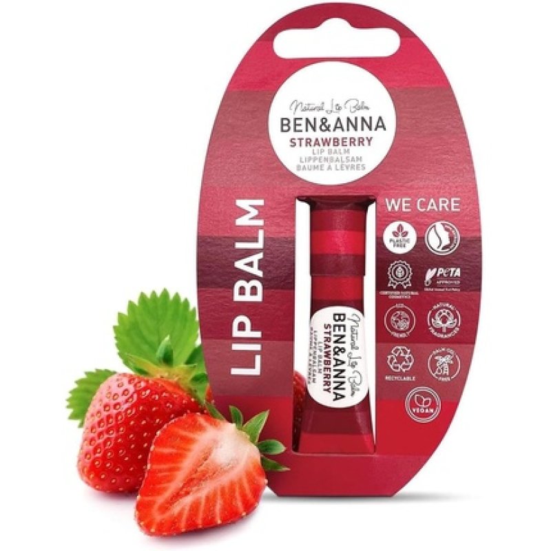 Ben & Anna Natural Strawberry Lip Balm 6g