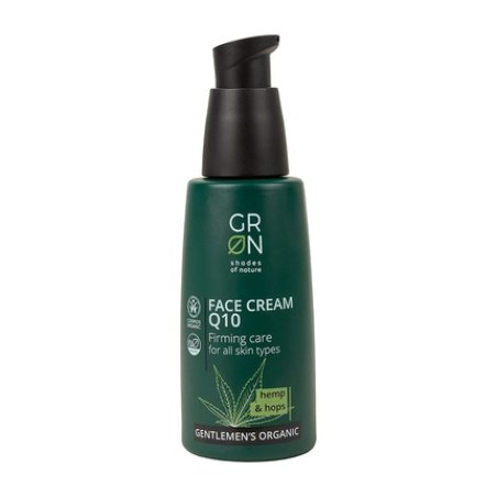 GRN Shades of Nature Biocosmetics Q10 Firming Face Cream with Organic Hemp and Hops for Demanding Skin - Vegan 50ml