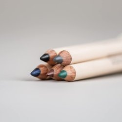 GRN Biokosmetik Kajal Pencil Brown Mud Soft Pigment Creamy Texture Vegan 1.1g