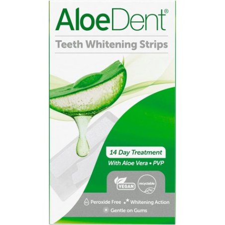Aloedent Teeth Whitening Strips Peroxide Free Enamel Safe