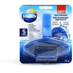 Sanobon Blue Shiny Perfumed Soap and Toilet Bowl Perfume