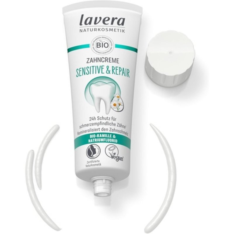 lavera Sensitive & Repair Toothpaste with Chamomile & Sodium Fluoride 75ml