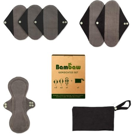 Washable Panty Liners With Discreet Tie Pocket | Mixed Set | Reusable