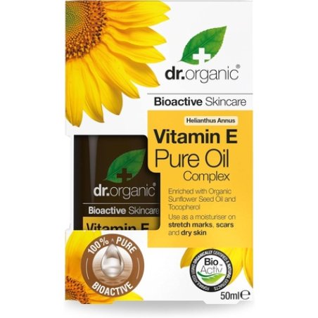 Dr Organic Organic Vitamin E Pure Oil Natural Vegan Cruelty Free Paraben and SLS Free 50ml