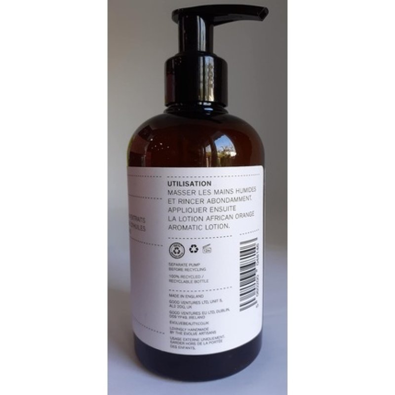 Evolve African Orange Aromatic Wash Refreshing Hand and Body Cleanser 250ml
