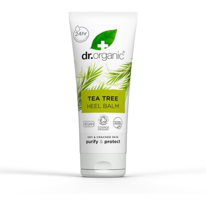 Dr Organic Tea Tree Heel Balm for Dry & Cracked Feet 100ml