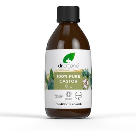 Dr Organic Castor Oil 100 Pure Natural Cold Pressed Nourish Condition Face Body Hair Massage Carrier Aromatherapy Vegan