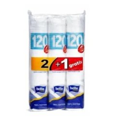 Bella Ultra-Soft Round Cosmetic Cotton Pads - 360 Count, Hygienic And Long-Lasting