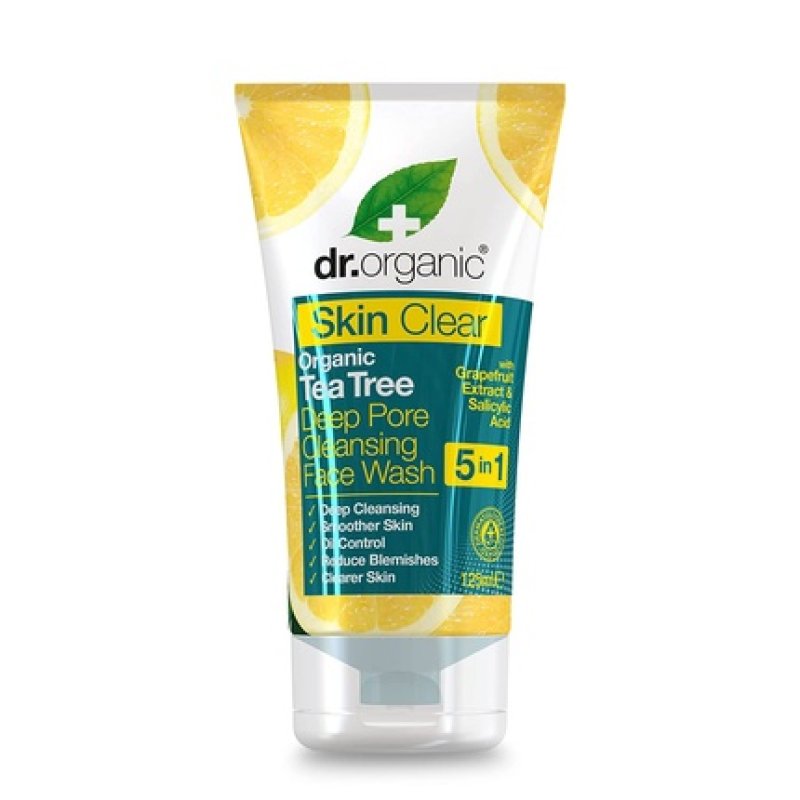 Dr. Organic Skin Clear Tea Tree Deep Pore Cleansing Face Wash