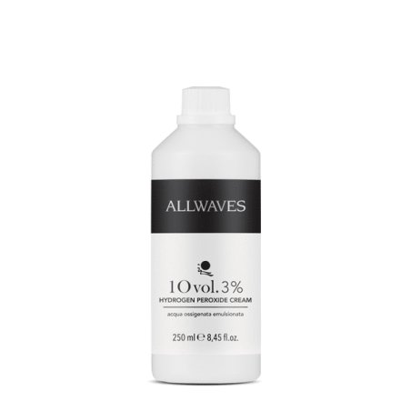 Allwaves Emulsified hydrogen peroxide 10 vol. 9% produit éclaircissant pour cheveux 250 ml Liquide Bouteille