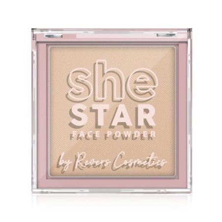 Revers Face Powder She Star Olive 4 10g