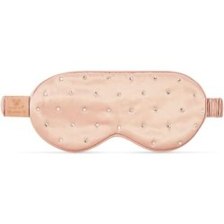 CRYSTALLOVE Silk Eye Mask with Crystals - Rose Gold
