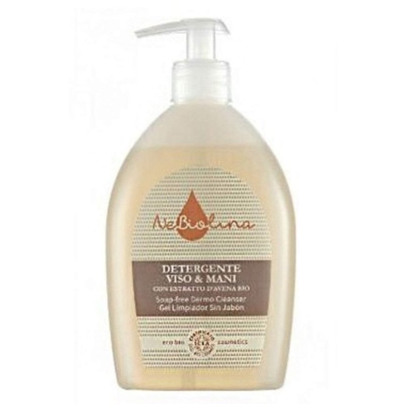 NeBiolina Soap-Free Face and Hand Cleanser with Organic Oat Extract 500ml