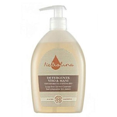 NeBiolina Soap-Free Face and Hand Cleanser with Organic Oat Extract 500ml