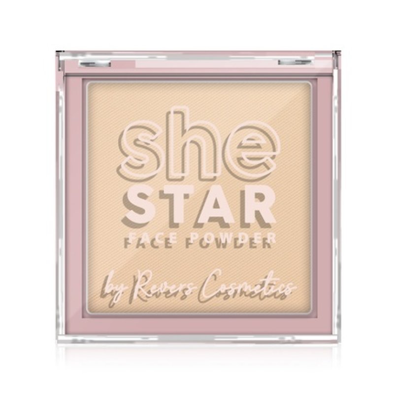 Revers Face Powder She Star Natural 1 10g