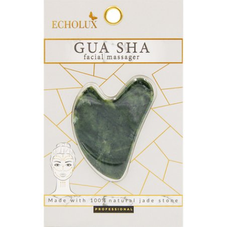 Echolux Gua Sha Face Massager Made Of Green Jade