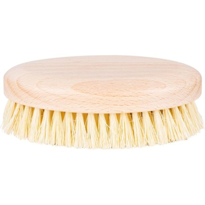 HHUUMM Massage Brush 8x4x13cm Medium Hard Tampico Bristles Handmade Beech Wood Dry Body