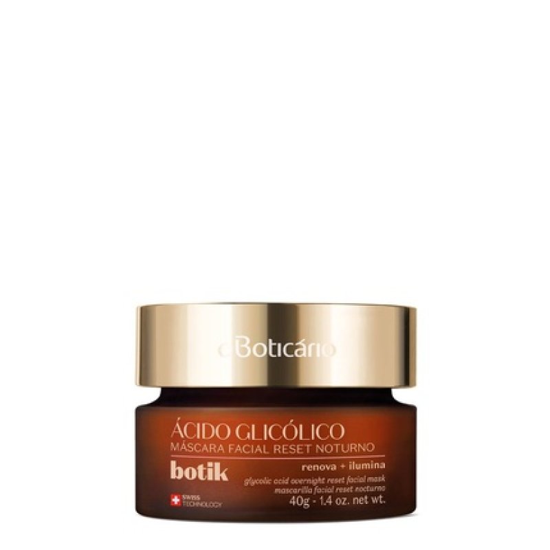 Boticario Botik Glycolic Acid Overnight Facial Cream 40g