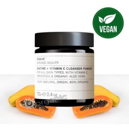 Evolve Beauty Organic Natural Enzyme and Vitamin C Facial Cleanser Powder