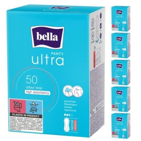 Bella Panty Ultra Normal Mixed Shape Panty Liners 50 Pieces